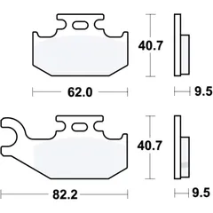 Bremsklotz Sinter SI TRW Alternative: 7325681 passend für: CAN - AM Outlander, Renegade, Commander