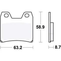 Bremsklötze Sinter für TRW Alternative 7324338