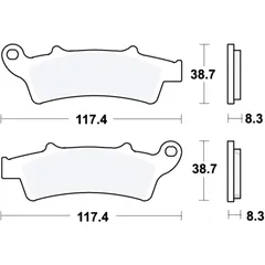 Brake pads scooter sintered srm TRW altn 7323454 for: Kymco X - Town, People, New Downtown