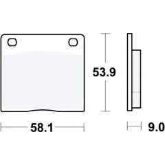 Bremsklotz Standard TRW Alternative: 7326242 passend für: Kawasaki Z, Z/ZG, Z1R