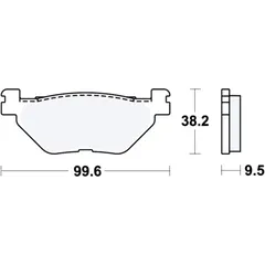 Bremsklötze Standard TRW für Motorräder 7871841