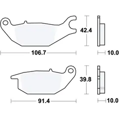 Bremsklotz Standard TRW Alternative: 7324288 passend für: Honda XL, CBR, Z