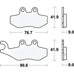 Bremsklotz Sinter Scooter TRW Alternative: 7323058 passend für: Vespa GTS, Primavera, Sprint