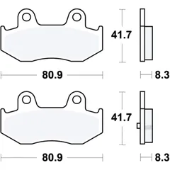 Bremsklotz Sinter Scooter TRW Alternative: 7323090 passend für: Suzuki AN