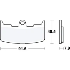 Bremsklotz Sinter vorne TRW Alternative: 7324296 passend für: Buell XB9SX, XB12S, XB12X