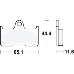 Bremsklotz Sinter SI TRW Alternative: 7320419 passend für: CFMOTO CF, CForce, Terralander