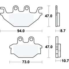 Bremsklotz Standard TRW Alternative: 7323157 passend für: Kymco MXU, Maxxer, UXV