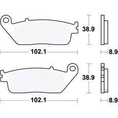 Bremsklotz Sinter Scooter TRW Alternative: 7322811 passend für: Honda FJS