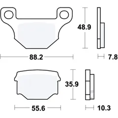 Bremsklotz Standard TRW Alternative: 7321151 passend für: Rieju MRT, Marathon, RS - 3