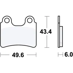 Bremsklotz Sinter RSI TRW Alternative: 7323264 passend für: Beta Evo, RR, REV3