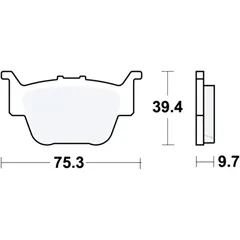 Bremsklotz Sinter SI TRW Alternative: 7325756 passend für: Honda TRX, SXS
