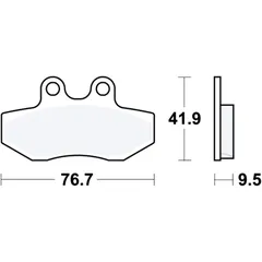 Bremsklotz Standard TRW Alternative: 7321946 passend für: Yamaha XC, YN
