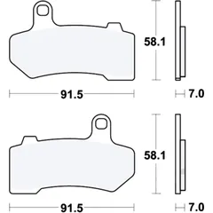 Bremsklotz Sinter für SV-Modelle TRW