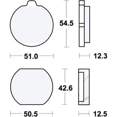 Bremsklotz Standard TRW Alternative: 7320501 passend für: Kawasaki Z, KH, Z1R