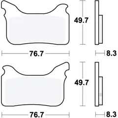 Bremsklotz Sinter RSI TRW Alternative: 7320724 passend für: Aprilia SXV, Pegaso