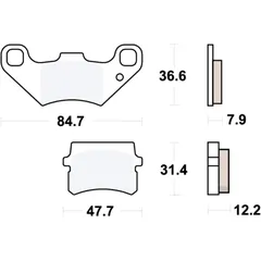 Bremsklotz Standard TRW Alternative: 7322381 passend für: Motorhispania MH10, KN2, Duna