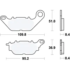 Bremsklotz Standard TRW Alternative: 7370218 passend für: Yamaha GPD, MWS, XC