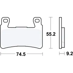 Bremsklotz Sinter vorne TRW Alternative: 7329741 passend für: Honda CBR, CB, VTR