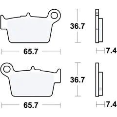 Brake pad standard TRW for: Derbi Senda, Atlantis, GPR, Beta RR, Urban, Alp 4. 0