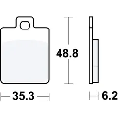 Brake pad standard TRW alternative: 7320535 for: Piaggio MP3, Zip, NRG