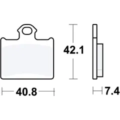 Brake pads offroad TRW altn 7370109 for: KTM SX, Freeride E, Husqvarna TC, CR