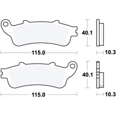 Bremsklotz Sinter hinten TRW Alternative: 7323330 passend für: Honda GL