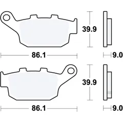 Bremsklotz Sinter hinten TRW Alternative: 7323223 passend für: Honda NC, CB, CBR