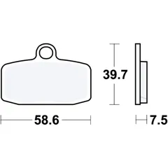 Brake pad sinter si TRW altn 7376901 for: KTM SX, Freeride E, Gas Gas TXT