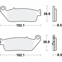 Bremsbeläge Bremsklotz Sinter Scooter TRW MCB845SRM
