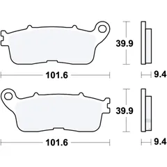 Bremsklotz Sinter hinten TRW Alternative: 7320022 passend für: Honda VFR