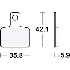 Bremsklotz Standard TRW Alternative: 7320061 passend für: Beta Evo