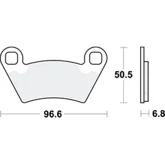Brake pads Sinter SI TRW MCB857SI