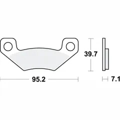 Brake pad sinter si trw MCB860SI