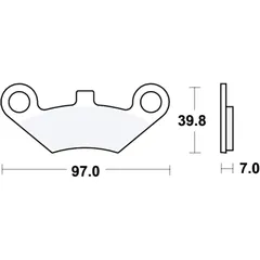 Bremsklotz Sinter SI TRW passend für: CFMOTO CForce, CF, Everest