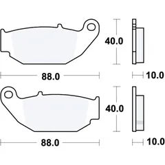 Brake pad sinter si TRW altn 7326404 for: Honda CRF, Orcal SK01