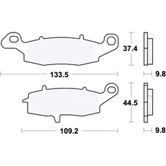 Bremsklotz Sinter für TRW, Alternative 7377047