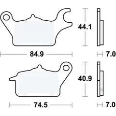 Bremsklotz LC TRW siehe 7370031 04/24 passend für: Honda C, AFS