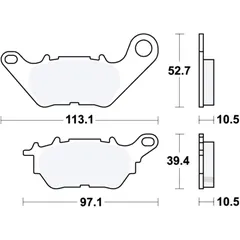 BRAKE PAD STANDARD TRW for Motorcycles
