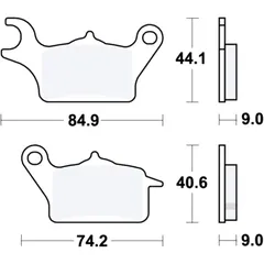 Bremsklotz Standard TRW Alternative: 7370035 passend für: Yamaha MWS, MWD, MW
