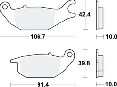Bremsklotz Standard TRW Alternative: 7370061 passend für: Yamaha MW