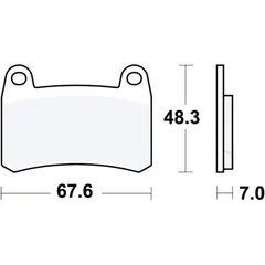 Bremsklotz Sinter vorne TRW Alternative: 7370227 passend für: Benelli BN, Leoncino, TRK 251