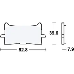 Bremsklotz Sinter vorne TRW Alternative: 7370182 passend für: Honda CRF, CB, CBR