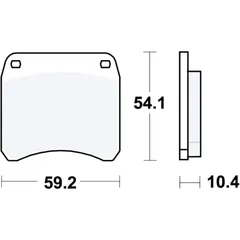 Bremsklotz Standard TRW Alternative: 7328388 passend für: Triumph T (140, 150, 160), TR7, TR65