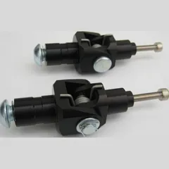 LSL Detent hinge set, silver