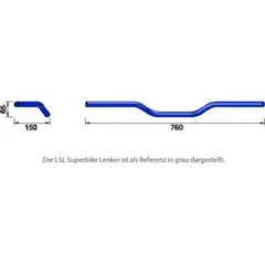 LSL Alu handlebar A01, silver