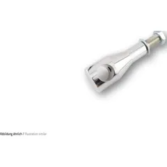 Ritz Alu-Riser Big Bone, polished, 150 mm, 1 1/4 inch, with cable ducting
