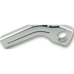 Ritz Alu-Riser curved Style, polished, 150 mm,1 1/4 inch, with cable ducting