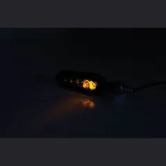 SHIN YO LED sequence indicator SORA, black, mirrored glass, E-marked, pair