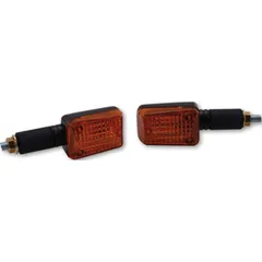 Blinkleuchte SHIN YO Mini-Blinker, schwarz, Glas gelb 203-830