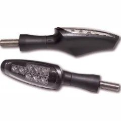 KOSO LED indicators Z1, black plastic housing, tinted glass